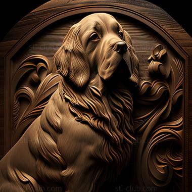 3D model st Landseer dog (STL)